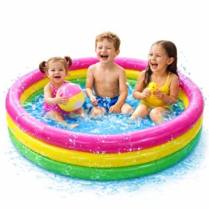 مسبح الاطفال دائري ملون (Children's pool is a colorful circular)