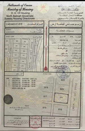 Residential Land for Sale in Al Batinah Suwaiq
