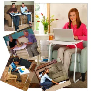 طاولة اكل متحركة 52 سم طاولات دراسه تيبل ميت مع حامل كاس و كوب متعددة الاستخدامات Folding Portable T
