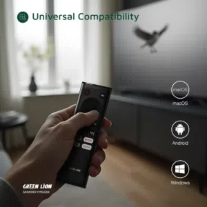 جهاز تحكم لاسلكي جرين ليون برو مع لوحة مفاتيح وماوس - أسود جهاز تحكم لاسلكي جرين ليون برو مع لوحة