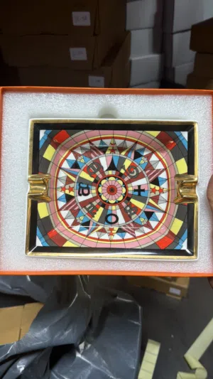 Hermès Ashtray - Luxury Porcelain Decor