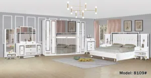 طقم غرفة نوم مكون من 10 قطع بمقاس 200x200 Bed Room Set 10pcs 200x200