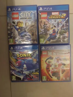 3x lego cds for children + 1x sonic racing