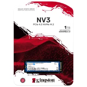 1TB/1000GB KINGSTON NV3 M.2 NVME GEN 4.0 3D NAND 75X SPEED DESKTOP - LAPTOP GAMING SSD