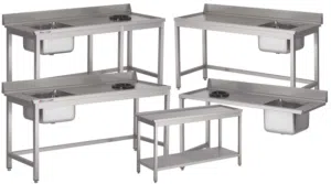 Stainless Steel Washing Table / Rolling Table / Roller Exit Table