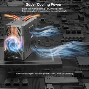 راك هارد من يونيتك (USB-C إلى SATA) Unitek S1234B01 USB-C to SATA External Enclosure / Docking Stati