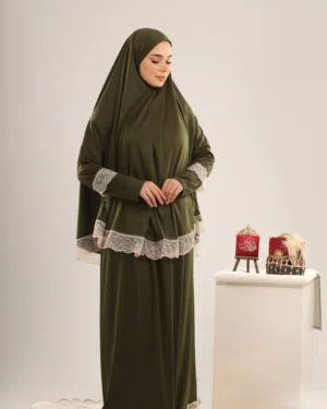 رمضان مبارك   وصل الجديد   محرم صلاة بتصميم أنيق ومريح  قماش ناعم وخفيف فانيلة باردة ستاي