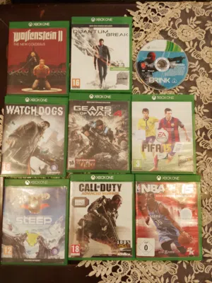 سيديات Xbox one  السعر حسب اللعبة من 5 إلى 15