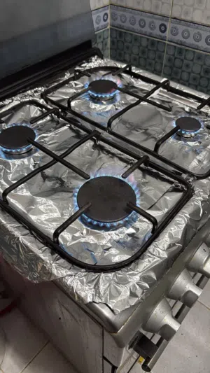 4 Burner With Gas Oven