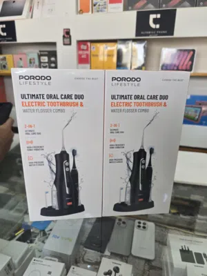 بورودو للعناية بالفم 2 في 1 فرشاة أسنان كهربائية وخيط أسنان مائي