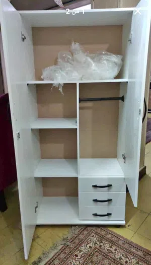 دولاب ضلفتين وإدراج Furniture oh mdf 2