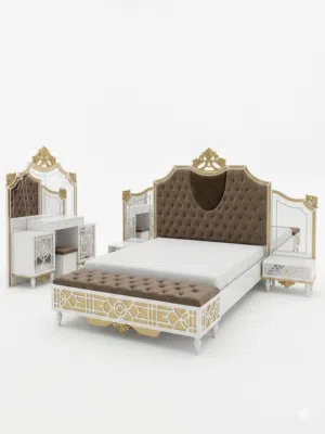 غرفة نوم للبيع Bed room set for sale غرفة أنيقة وفخمة بتصميم كلاسيك