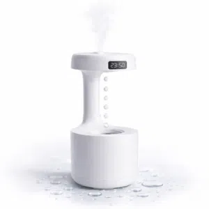 مرطب هواء أنتي جرافيتي LZ599 بشاشة عرض رقمية – سعة 600 مل مرطب هواء بتصميم أنتي جرافيتي مميز يعرض ا