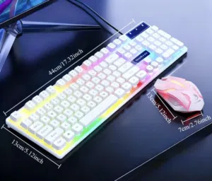 ماوس و كيبورد RGB ( إضاءة ) سلكي
