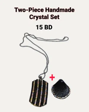Handmade Crystal Fashion Set (Necklace + Shell) — 15 BD