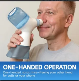 جهاز تنظيف الأنف و الجيوب الأنفية بعمق شطف الجيوب و ازالة المخاط اليا تخفيف احتقان الانف غسول انف