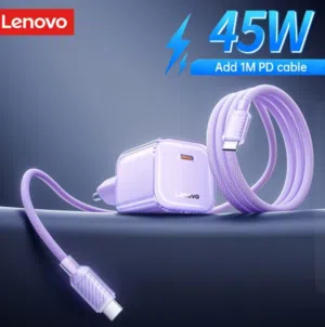 شاحن lenovo اصلي + كيبل ( 45 واط) .