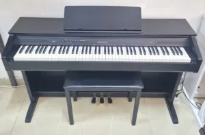 The Casio Celviano AP-250 is an 88-key console-style digital piano featuring a Tri-sensor Scaled