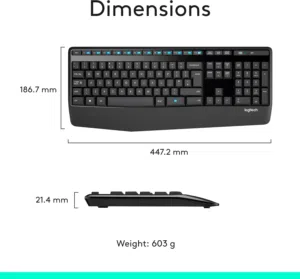 كيبورد وماوس لاسلكي Logitech MK345 Logitech MK345 Wireless Keyboard & Mouse Combo
