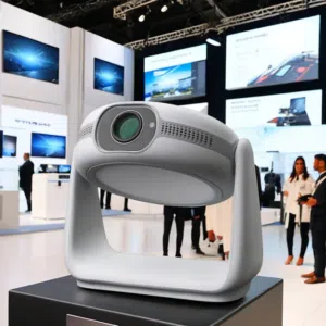 بروجكتر لاسلكي أندرويد داتا شو 180 بوصة مزود ببطارية يعمل ساعتين متواصل بدون الحاجة إلى مصدر طاقة