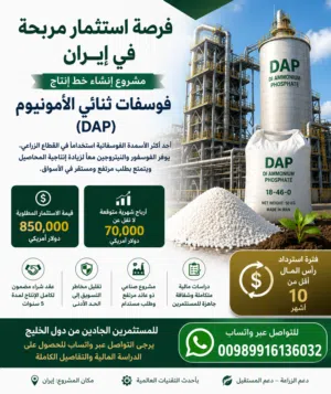 فرصة استثمار مربحة في مصنع فوسفات ثنائي الأمونيوم