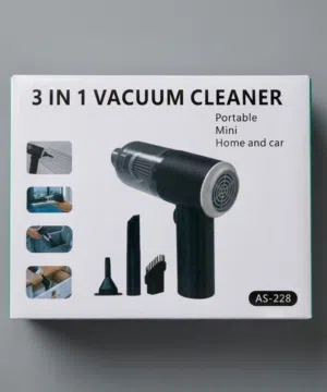 AS-228 Portable 3-in-1 Mini Vacuum Cleaner  Rechargeable Handheld Vacuum for Home & Car