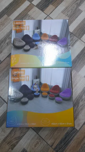 صوفا و أريكة و كرسي قابلة للنفخ مع مسند القدمين  يناسب الكبار و الصغار صوفا هوائية