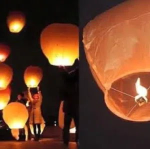 منطاد ورقي فانوس السماء فانوس الامنيات