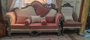 بيع كنب وكراسي المجالس و الصالات مع دولاب ارفف للزين مستخدمه، مجلس او صاله متكامله
