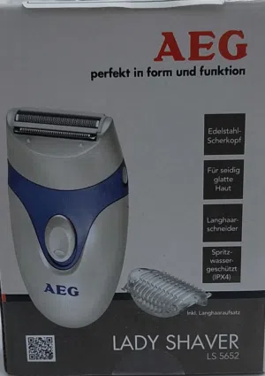 ماكينة حلاقة السيدات AEG LS 5652 هي آلة إزالة شعر مصممة لتوفير حلاقة شاملة ولطيفة للساقين