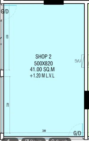 For Rent Sop 41 Sqm / Al Azaiba