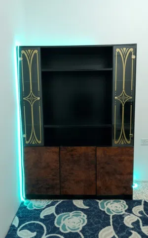 Elegant TV Stand & Display Cabinet طاولة تلفزيون مع فترينة عرض