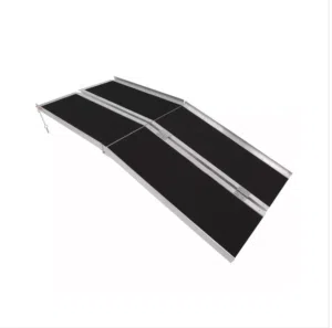 Aluminum Wheelchair Ramp with Non-Slip Surface & Single Folding - 080412