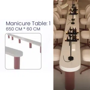 طاولات أظافر بدكير و منيكير شفط Manicure Table Nail Desk