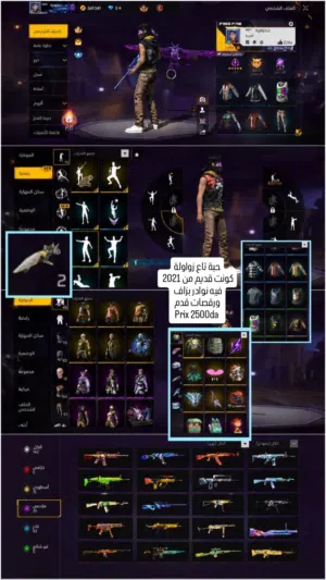 Free Fire Accounts and Characters for Sale in Algeria