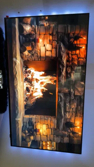 شبه جديدة - لزقة الحماية الأصلية موجودة” Samsung Smart TV 50 Inch