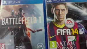 سيدي Battlefield 1 وسيدي فيفا 14 ابي مقابلهم 6.5 دينار ..... البتل ب 4 والفيفا 14 2.5