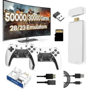 [Best Budget Deal] M15 Retro Game Stick Pro – 4K HDMI Retro Game Console, 2.4G Wireless Controllers,