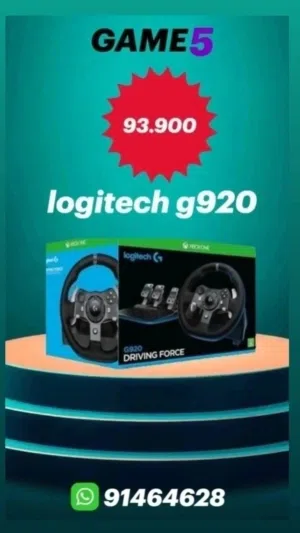 عجلة القيادة Logitech g920 Logitech g920 racing wheel