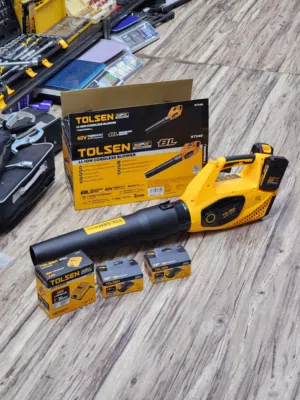 بلور هواء حجم كبير مكينة نفخ الهواء قوية جدا شركة تولسين الاصلية لاسلكي دبل بطارية