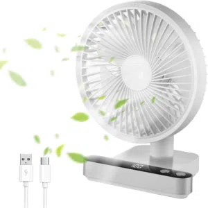 Portable 4 Wind Speed Rechargeable USB Desktop Fan 4W مروحة مكتبية محمولة