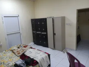 A bedroom,2 washrooms and kitchen