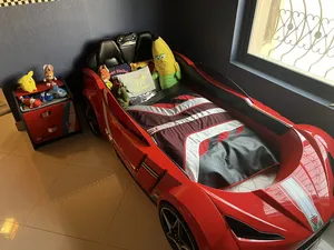 Car bed (has a speaker) and bed side table