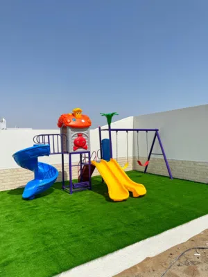 لعبة خارجية متكاملة للأطفال تجمع بين المتعه و اللامان و الجودة  مناسبة للحدائق، المدارس و  الحضانات