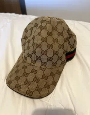 Gucci GG Web baseball cap