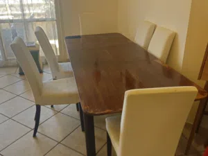 Dining table  only.  15KD and Drinks Bar 15 KD