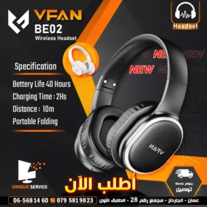 سماعات اذن جيمنغ جودة عالية وصوت واضح VFan BE02 Headset  Vipfan Wireless Earphones