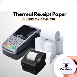 Thermal receipt  paper Roll لفة ورق حراري