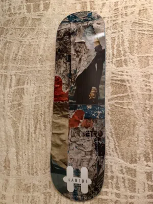 Habibi skateboard deck signed by keegan palmer ( brand new )