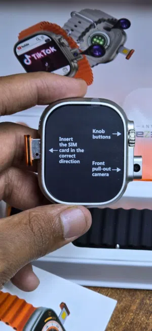 ساعه بكاميرا امامية فيها كل تطبيقات التلفون